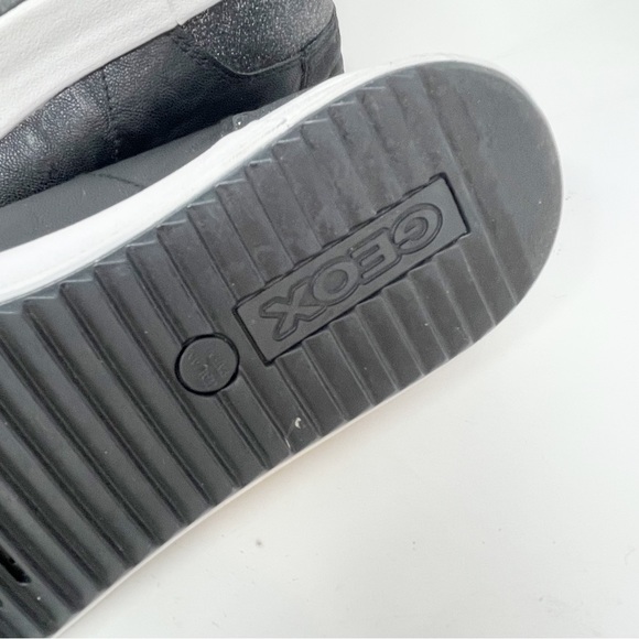 GEOX RESPIRA Women’s BLOMIEE ANTHRACITE GLITTER Sneakers Side Zip Size 9 - Picture 10 of 11